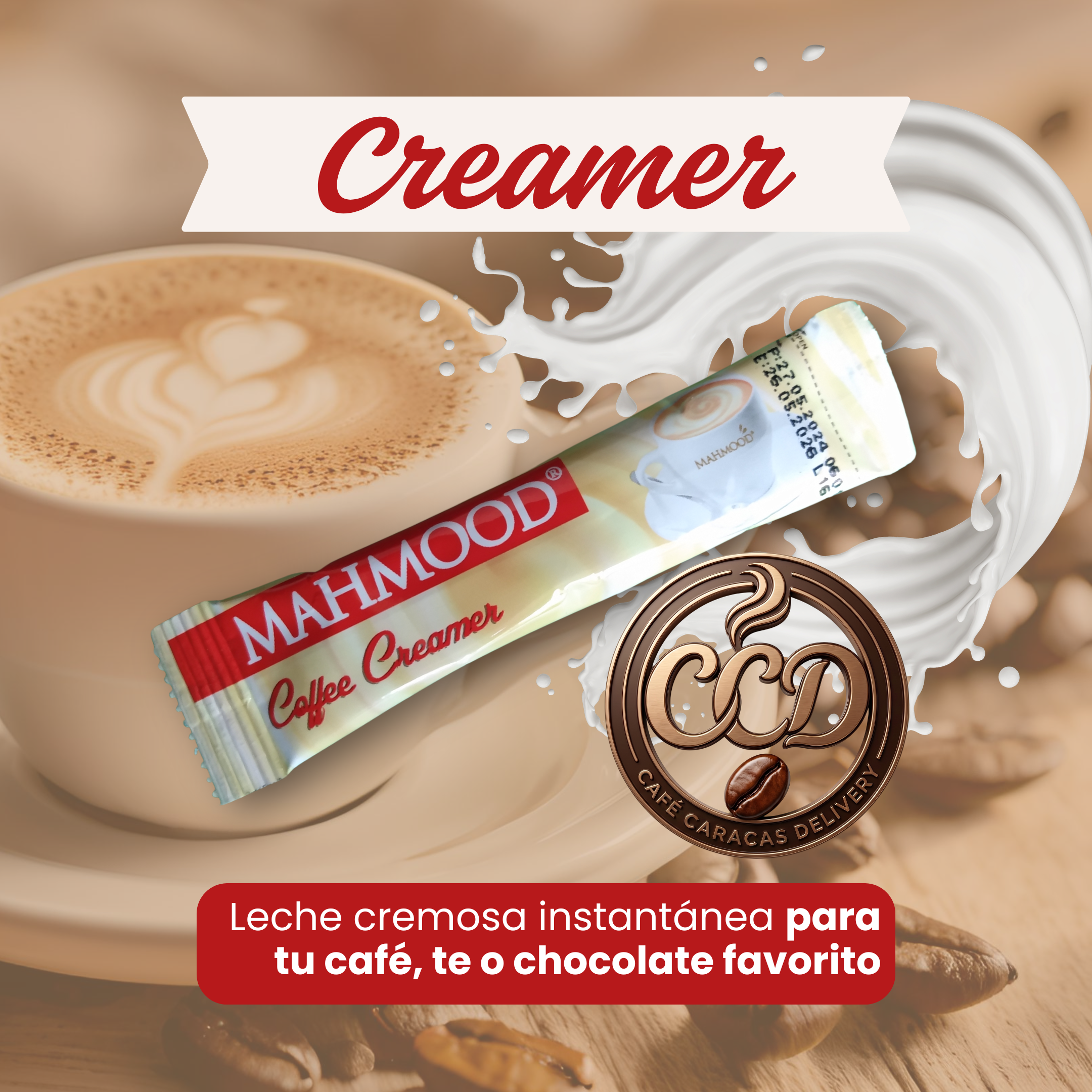 Creamer crema leche instantánea para café, té o chocolate caja 48 sobres