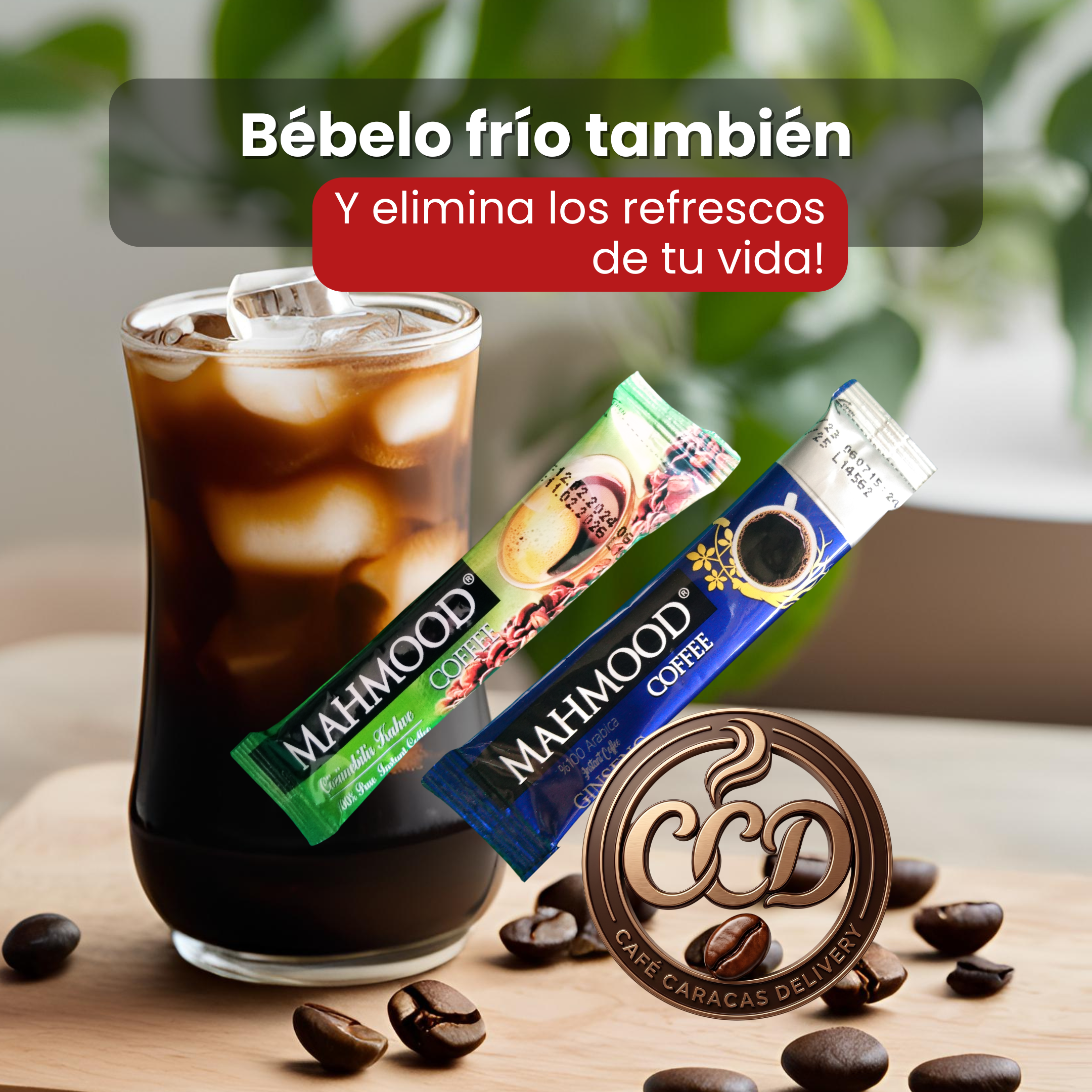 Café con Ginseng instantaneo Mahmood caja 48 sobres