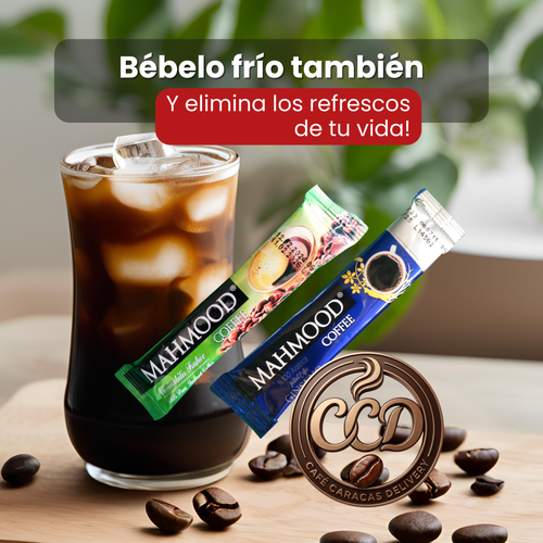 Café con Ginseng instantaneo Mahmood caja 48 sobres