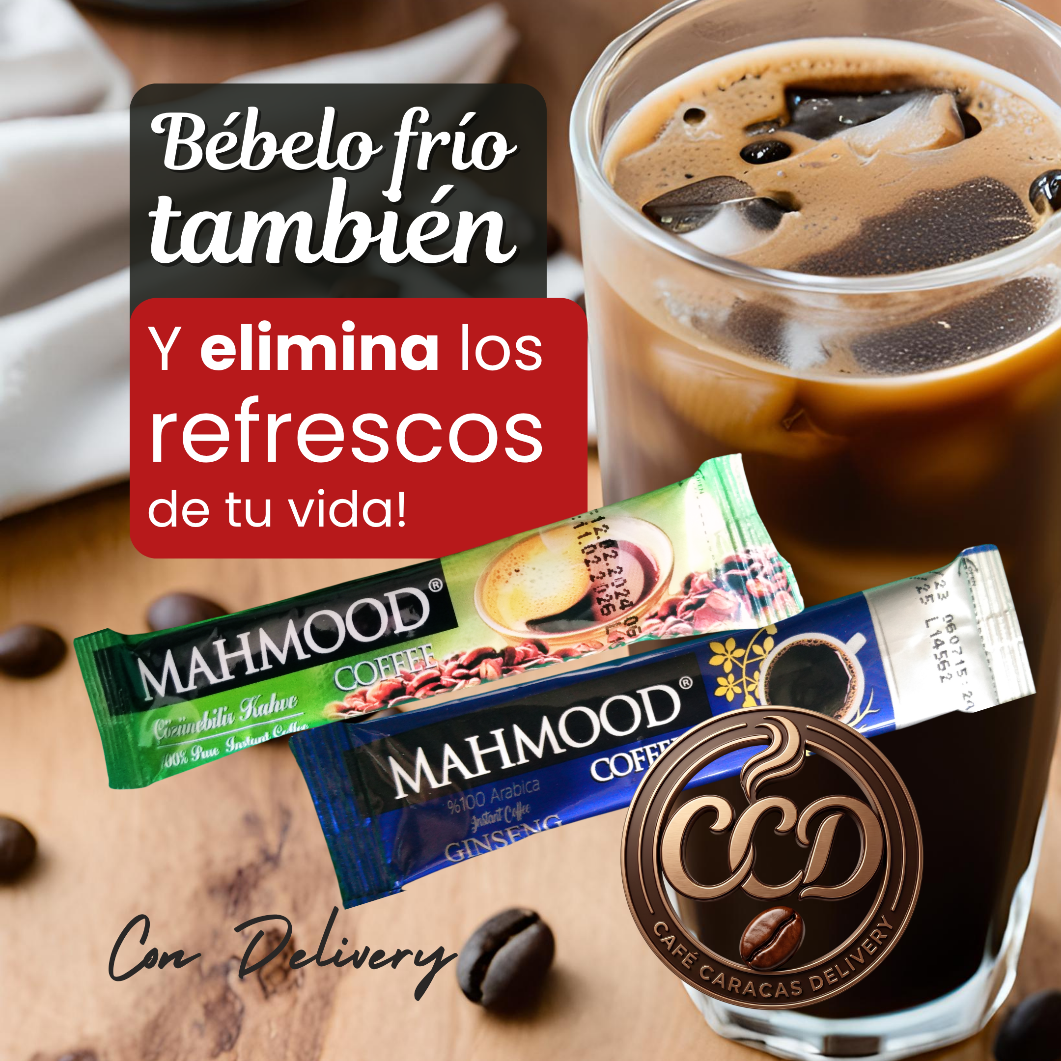 Café 100% puro instantaneo Mahmood caja 48 sobres