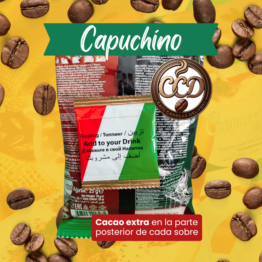 Capuchino Moka Mahmood con cacao extra bolsa 20 sobres