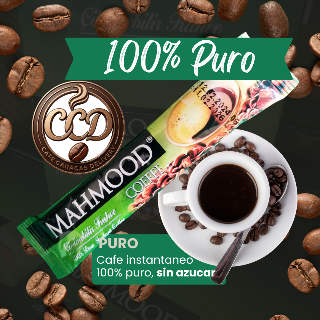 Café 100% puro instantaneo Mahmood caja 48 sobres
